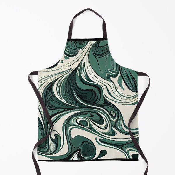 Artikelvorschau, Fluid Flowing Basic Green Modern Farmhouse Pattern Digital Painting entworfen und verkauft von CodeAndColors.