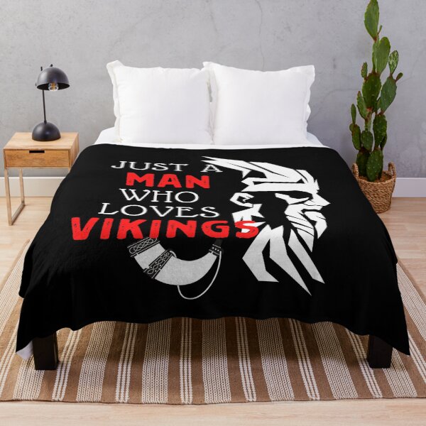 Item preview, Just A Man Who Loves Vikings designed and sold by foxforce.