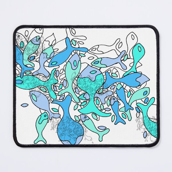 Artikelvorschau, Blauer Fisch im Ocean Cut Design entworfen und verkauft von WRECZ.