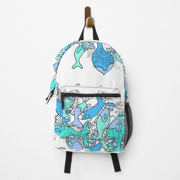 Item preview, Blue fish in the ocean cut design designed and sold by WRECZ.