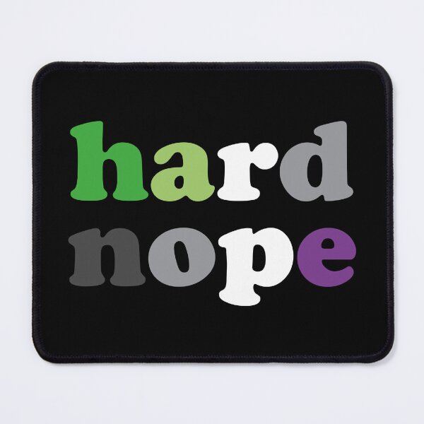 Item preview, Hard Nope Asexual Aromantic Pride Proud Aroace Aro Ace Queer designed and sold by Queer Pride Shop.