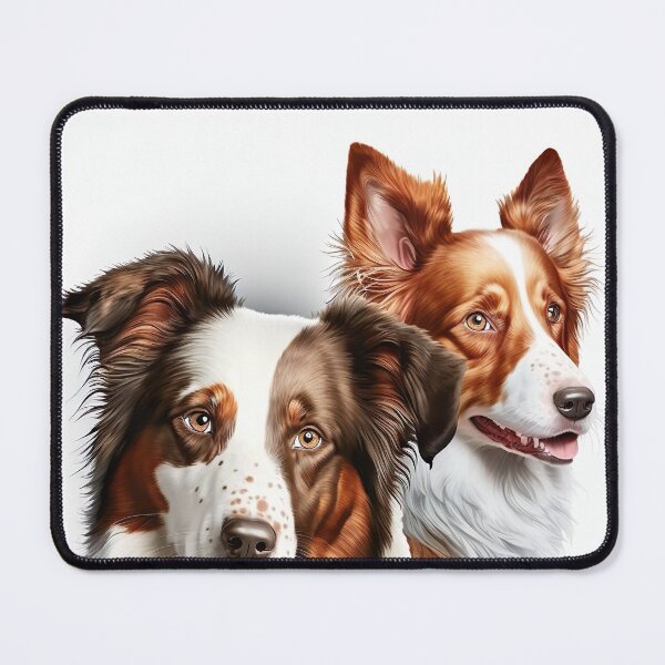 Item preview, Red Merle Border Collie Dog family designed and sold by DigitalRiggs.
