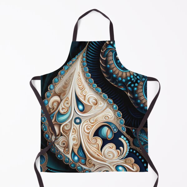 Artikelvorschau, Bejeweled Formal Fine Designer Modern Coastal Pattern Digital Painting entworfen und verkauft von CodeAndColors.