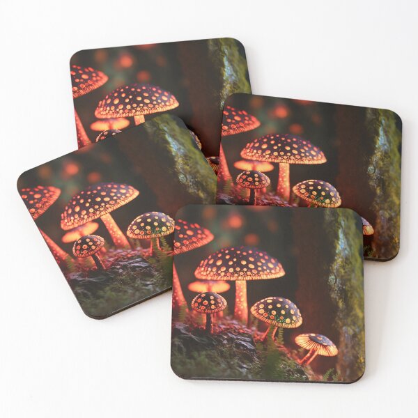 Item preview, Glowing mushrooms 15 designed and sold by Red Witch Art.