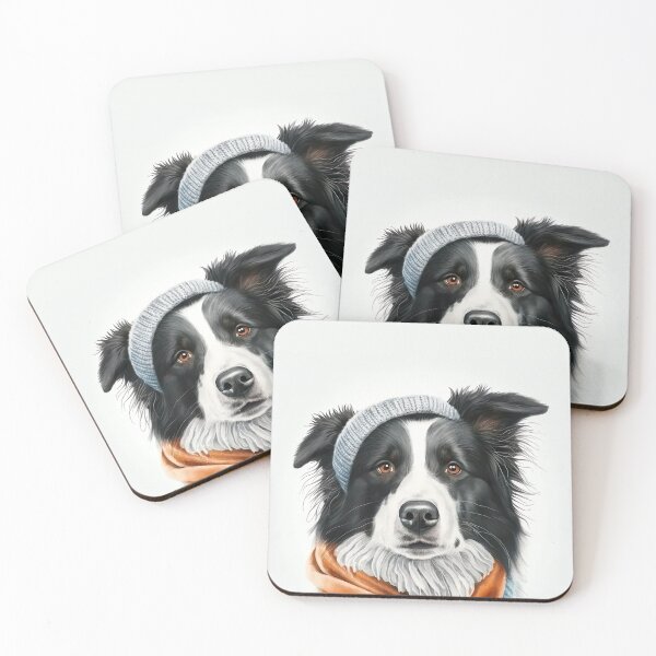 Item preview, Border Collie Dog winter hat designed and sold by DigitalRiggs.