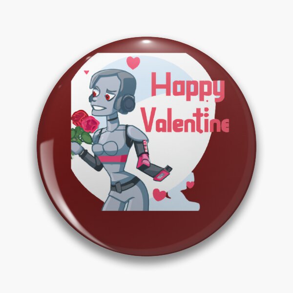Item preview, woman robot celebrat valentine day designed and sold by BISJOU.