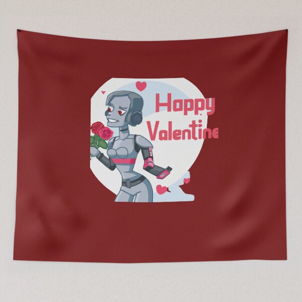 Item preview, woman robot celebrat valentine day designed and sold by BISJOU.
