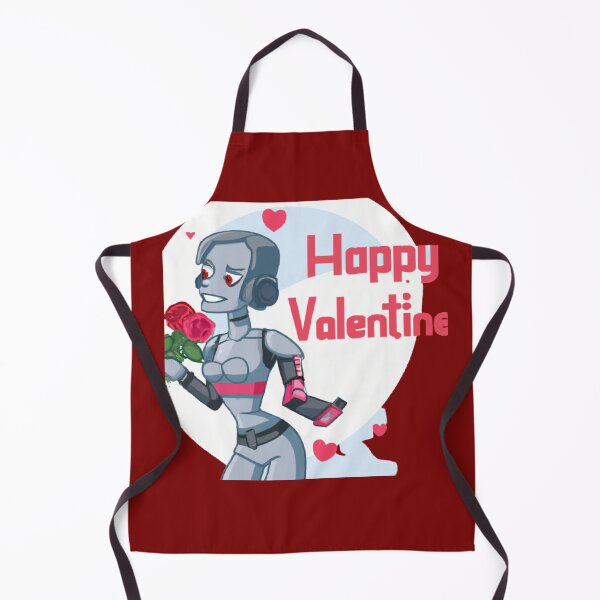 Item preview, woman robot celebrat valentine day designed and sold by BISJOU.