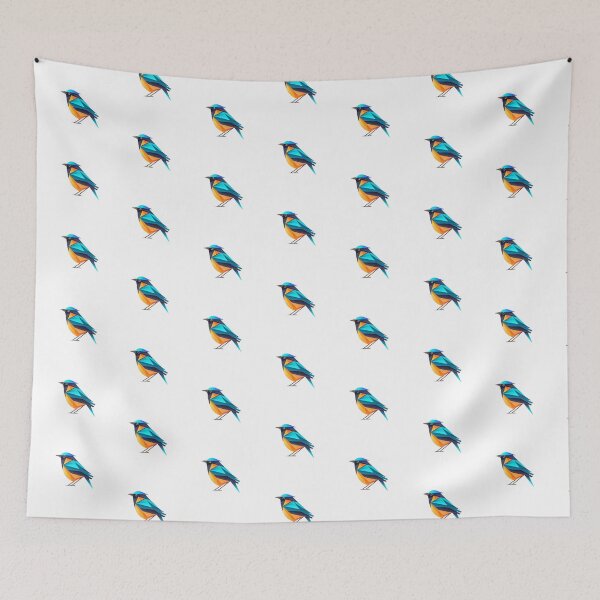 Aperçu de l'œuvre Oiseau Paradis - Design abstrait d'oiseau pour l'environnement créée et vendue par GreenBubble - Shop and reforest.
