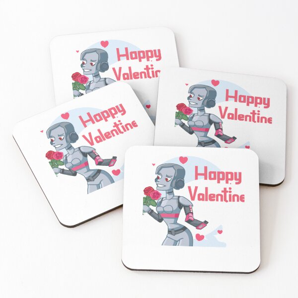 Item preview, woman robot celebrat valentine day designed and sold by BISJOU.