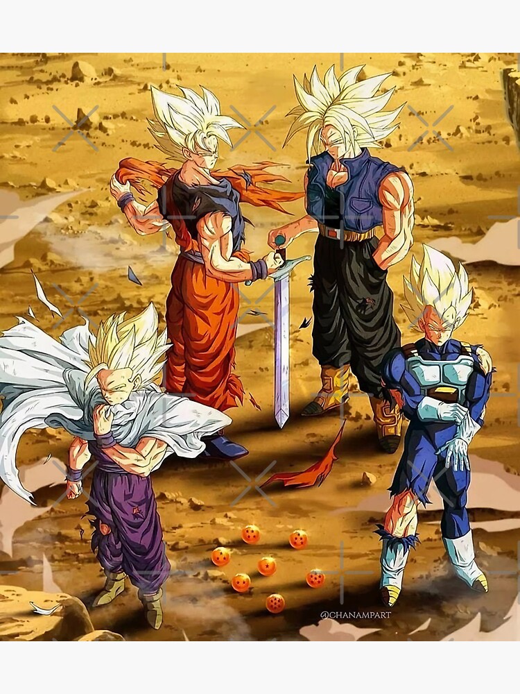 Goku vs Raditz Poster for Sale by LaurenIrmen28