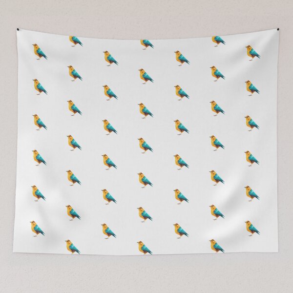 Aperçu de l'œuvre Oiseau Paradis - Design abstrait d'oiseau pour l'environnement créée et vendue par GreenBubble - Shop and reforest.