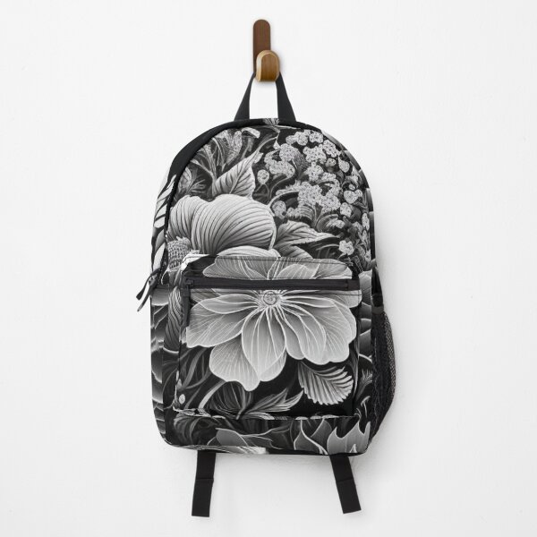 Item preview, Black and White Polynesian Hibiscus and Waves | Vintage Hawaii | Tropical Flower Pattern | Polynesian Design | Hawaiian Pattern | Hawaii Logo designed and sold by Synthetic-Intel.