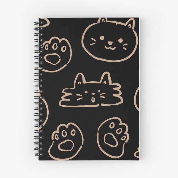 Item preview, CUTE CAT (LIGHT BROWN ON BLACK BACKGROUND) designed and sold by Top10Designs.