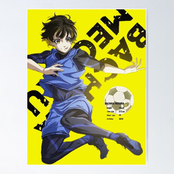 Anime Poster Blue Lock Kira Ryosuke Kunigami Rensuke Wall Scroll
