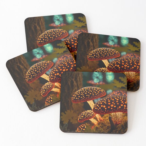 Item preview, Glowing mushrooms 18 designed and sold by Red Witch Art.