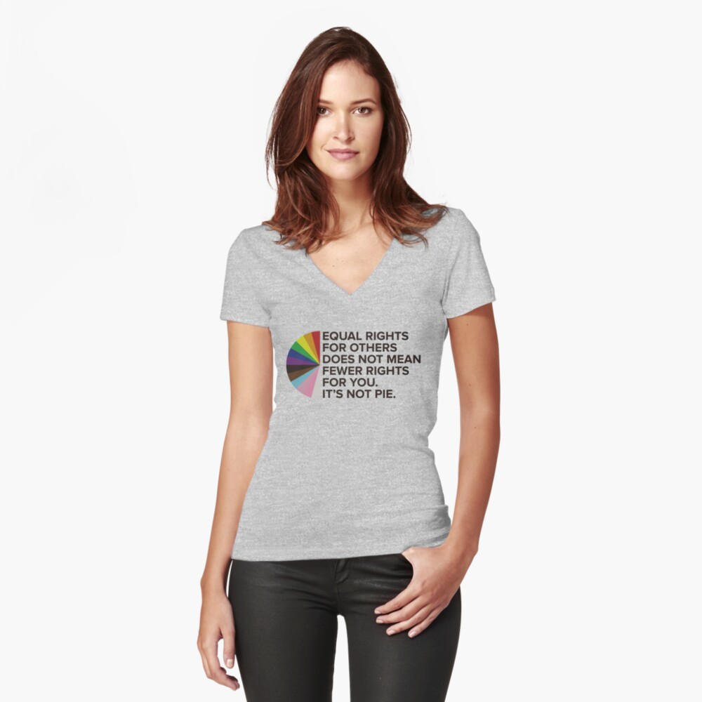 Artikel-Vorschau von Tailliertes T-Shirt mit V-Ausschnitt, designt und verkauft von thequeershop.
