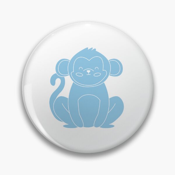 Item preview, Monkey Pastel Blue designed and sold by 37jlee.