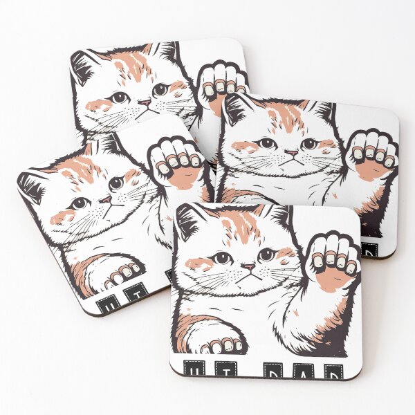 Item preview, Hi Dad | "Dad and Cat Claws: A Love Story" designed and sold by DArtfulStudio.