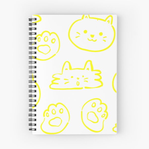 Item preview, CUTE CAT (YELLOW ON WHITE BACKGROUND) designed and sold by Top10Designs.