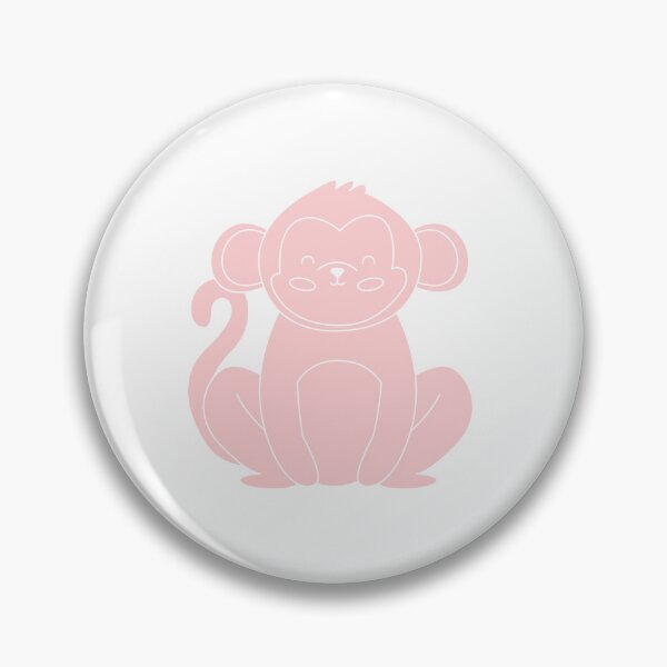 Item preview, Monkey Pastel Pink designed and sold by 37jlee.