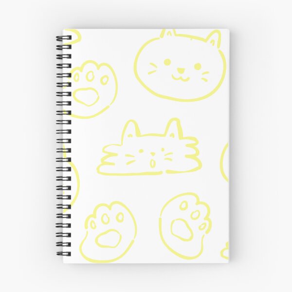 Item preview, CUTE CAT (LIGHT YELLOW ON WHITE BACKGROUND) designed and sold by Top10Designs.
