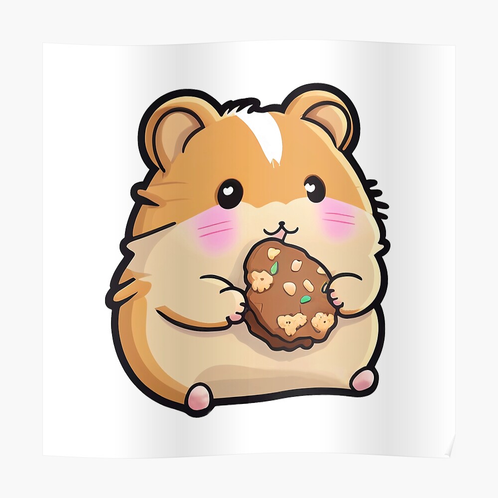 Cute Hamster eating cookies 