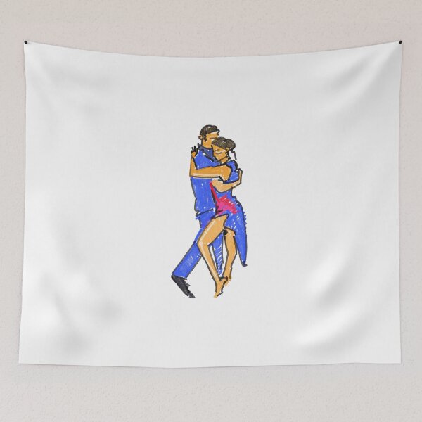 Item preview, Salsa Dancers abstrct painting t-shirt  designed and sold by KARTICK DUTTA.