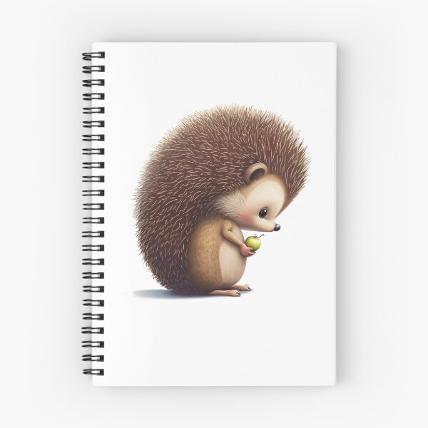 Artikelvorschau, Netter kleiner Igel mit Apfel. Minimalistische, druckbare Wandkunst, rosa Wandkunst entworfen und verkauft von FewCaratArt.