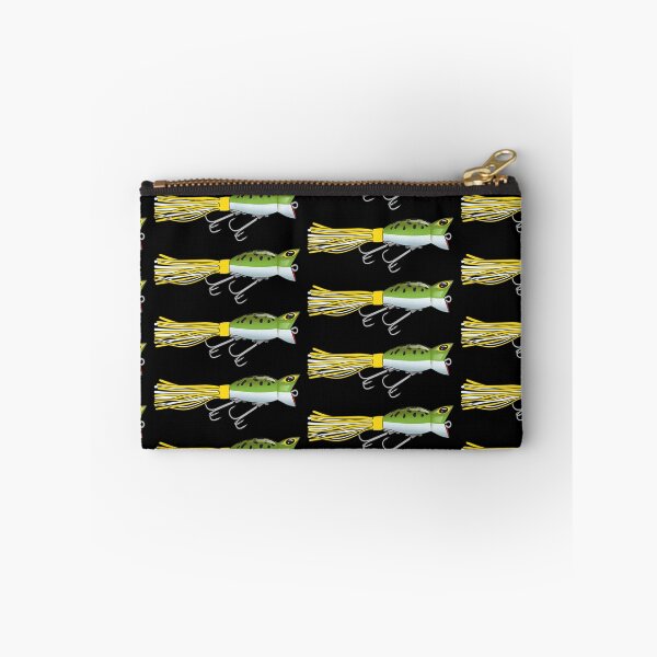 Item preview, Fishing Lure Hula Popper Leapard Frog Yellow/White Skirt Sticker designed and sold by BlueSkyTheory.