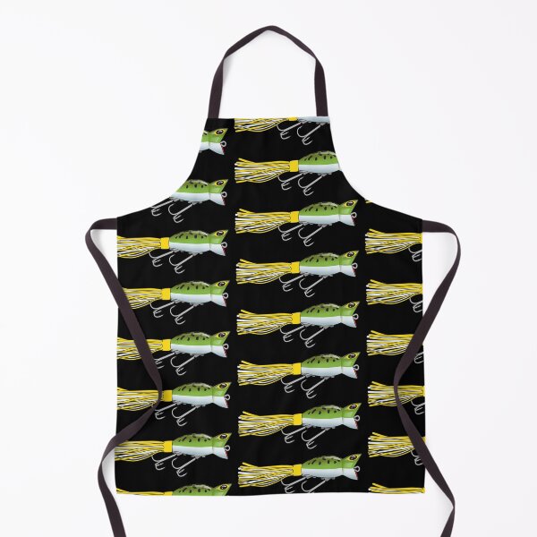 Item preview, Fishing Lure Hula Popper Leapard Frog Yellow/White Skirt Sticker designed and sold by BlueSkyTheory.