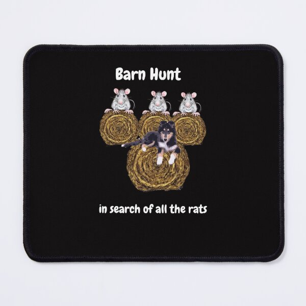 Item preview, Funny Barn Hunt - in search of all the rats with a tri colored rough collie designed and sold by Just4doglovers.