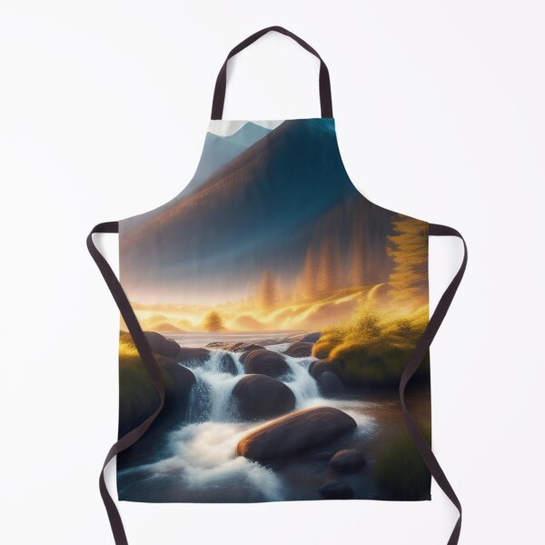 Item preview, Stream running through a mountain valley | Beautiful Landscapes | Original Digital art designed and sold by ArtworkbyEmmy.