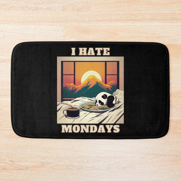 Item preview, New Panda-I Hate Mondays  designed and sold by letsgetinspired.