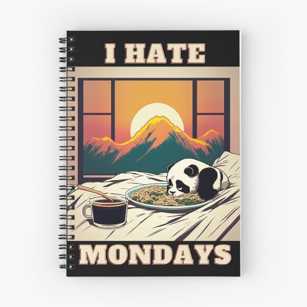 Item preview, New Panda-I Hate Mondays  designed and sold by letsgetinspired.