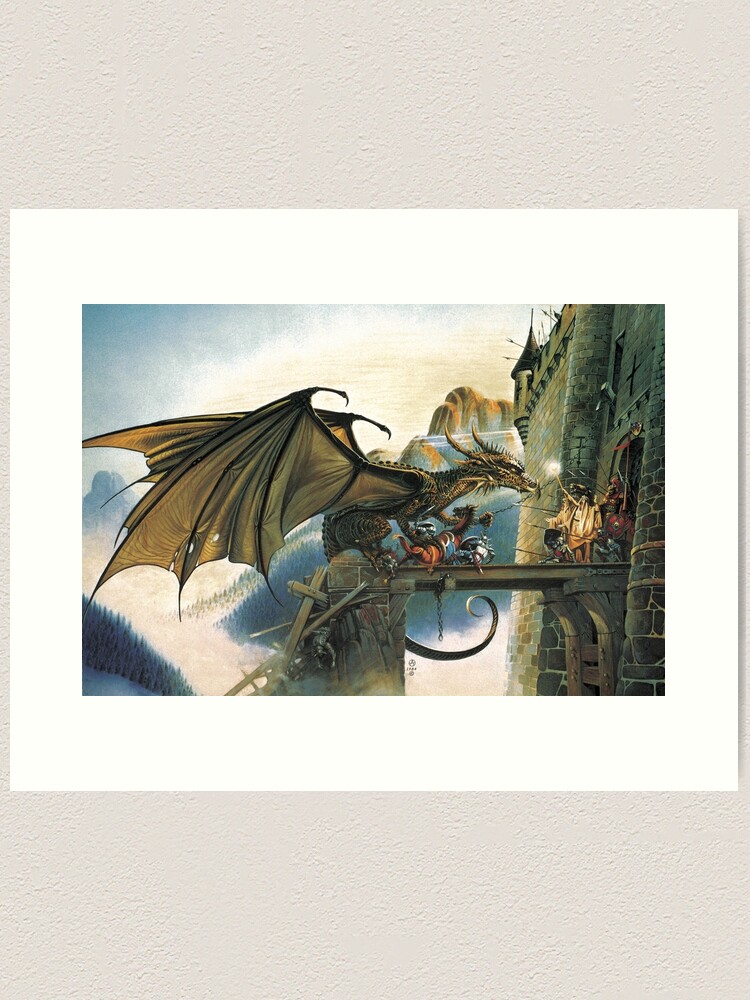 Thumbnail 2 of 3, Art Print, Dragon Spell by Chris Achilleos designed and sold by HseAchilleos.