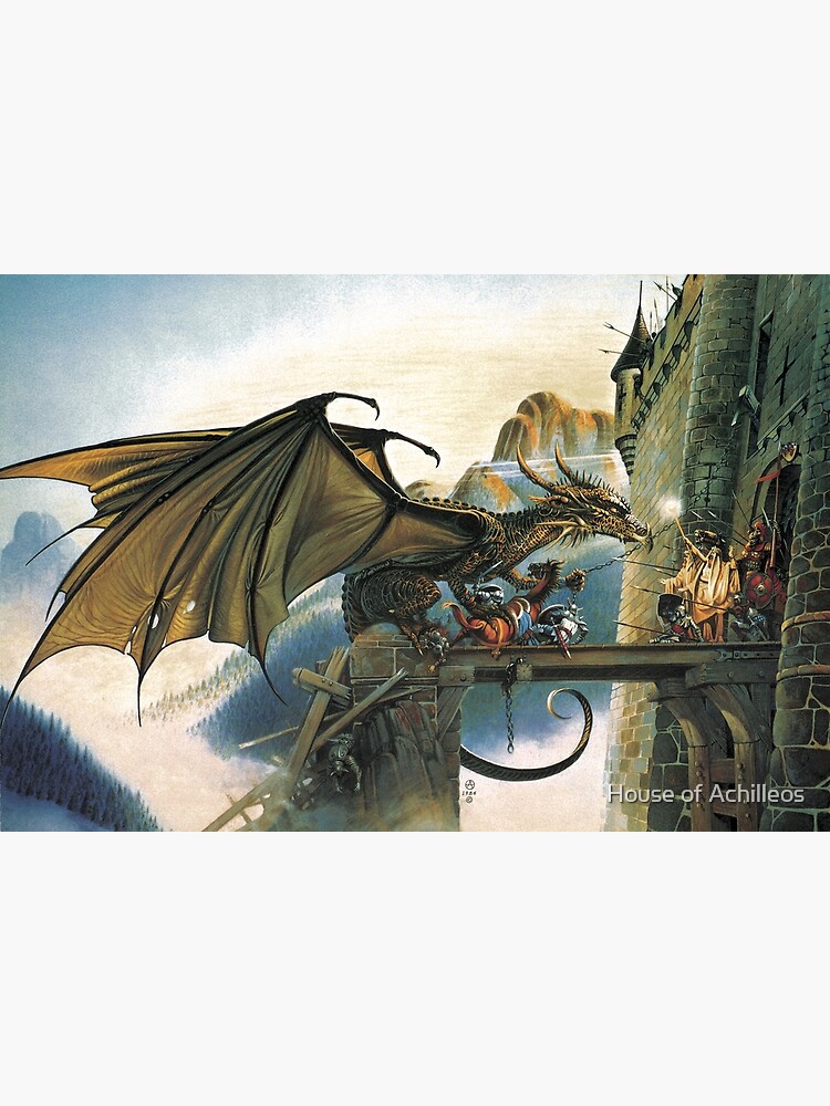 Thumbnail 3 of 3, Art Print, Dragon Spell by Chris Achilleos designed and sold by HseAchilleos.