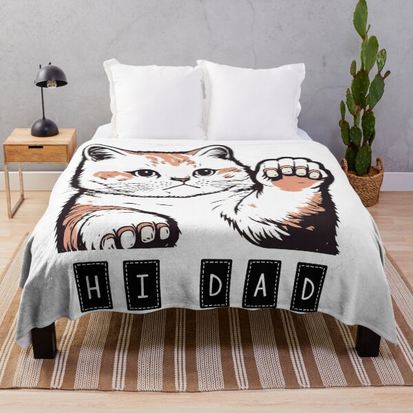 Item preview, Hi Dad | "Dad and Cat Claws: A Love Story" designed and sold by DArtfulStudio.