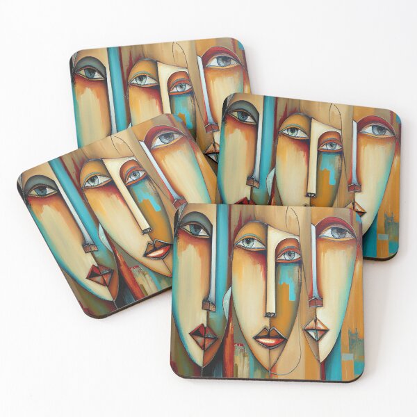 Item preview, Faces- Modern Abstract designed and sold by Gypsykiss.