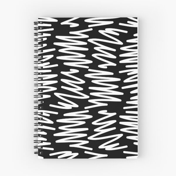 Item preview, SQUIGGLY LINES (WHITE ON BLACK BACKGROUND) designed and sold by Top10Designs.
