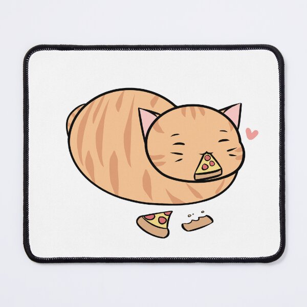Item preview, Orange Pizza Lover Kitten designed and sold by enjilime.
