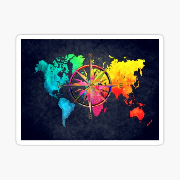 Item preview, world map wind rose 9 #worldmap #map designed and sold by JBJart.