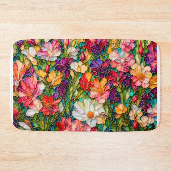 Item preview, Stained Glass Flower Garden designed and sold by Peggy Collins.