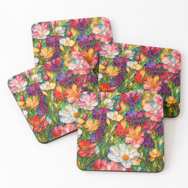 Item preview, Stained Glass Flower Garden designed and sold by Peggy Collins.