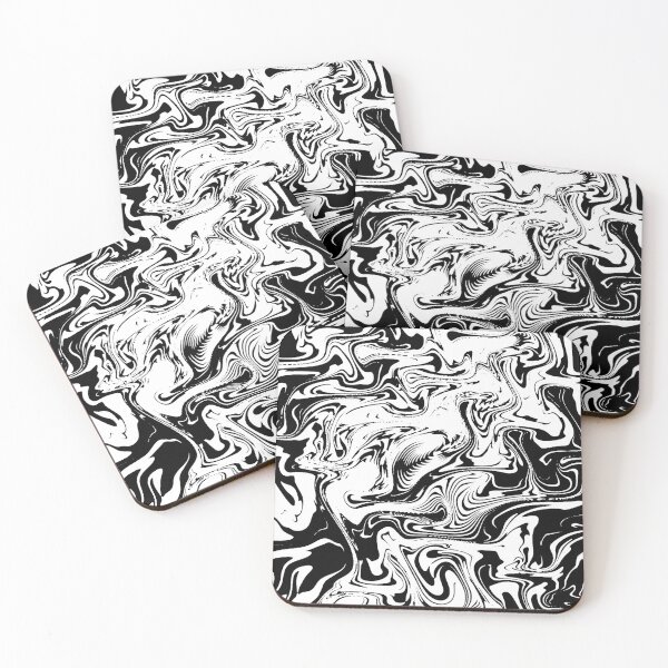 Item preview, Black and White Liquid Swirl designed and sold by AbundanceSeed.