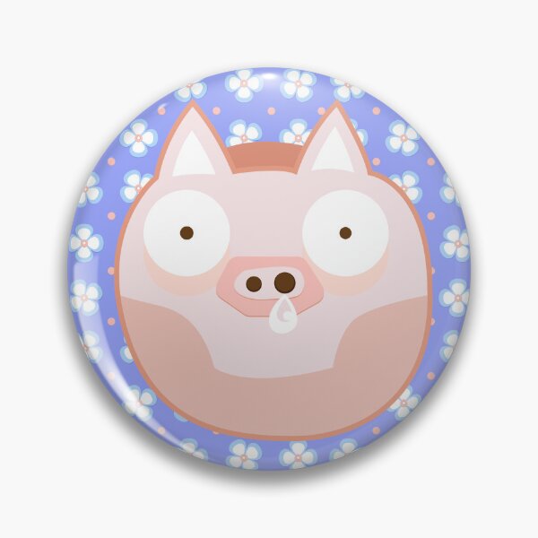 Item preview, A Big Surprise Pig with Running Nose in Flowers designed and sold by Moyanana.