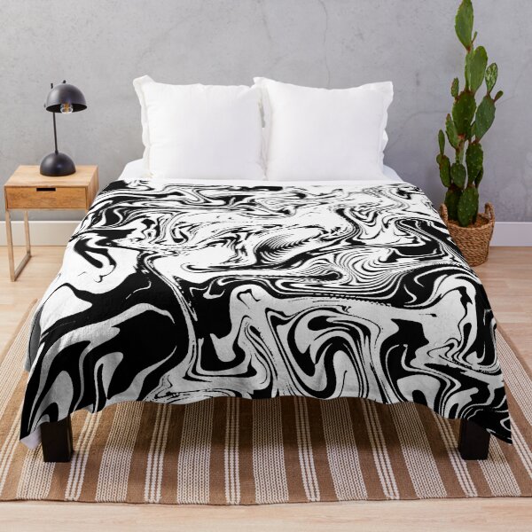 Item preview, Black and White Liquid Swirl designed and sold by AbundanceSeed.
