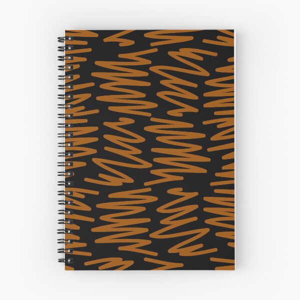 Item preview, SQUIGGLY LINES (BROWN ON BLACK BACKGROUND) designed and sold by Top10Designs.