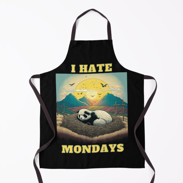 Item preview, New Panda-I Hate Mondays designed and sold by letsgetinspired.