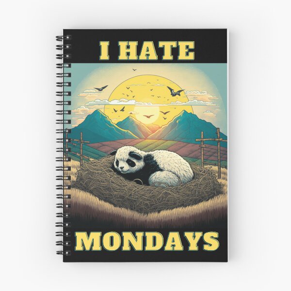 Item preview, New Panda-I Hate Mondays  designed and sold by letsgetinspired.